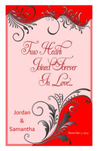 Wedding Program Cover Template 8F - Version 1